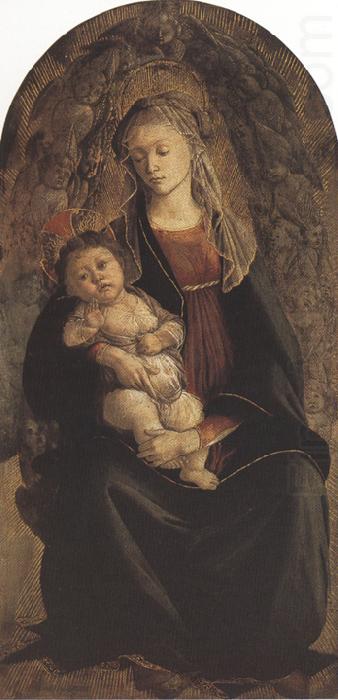 Madonna of the Rose Garden or Madonna and Child with St john the Baptist (mk36), Sandro Botticelli